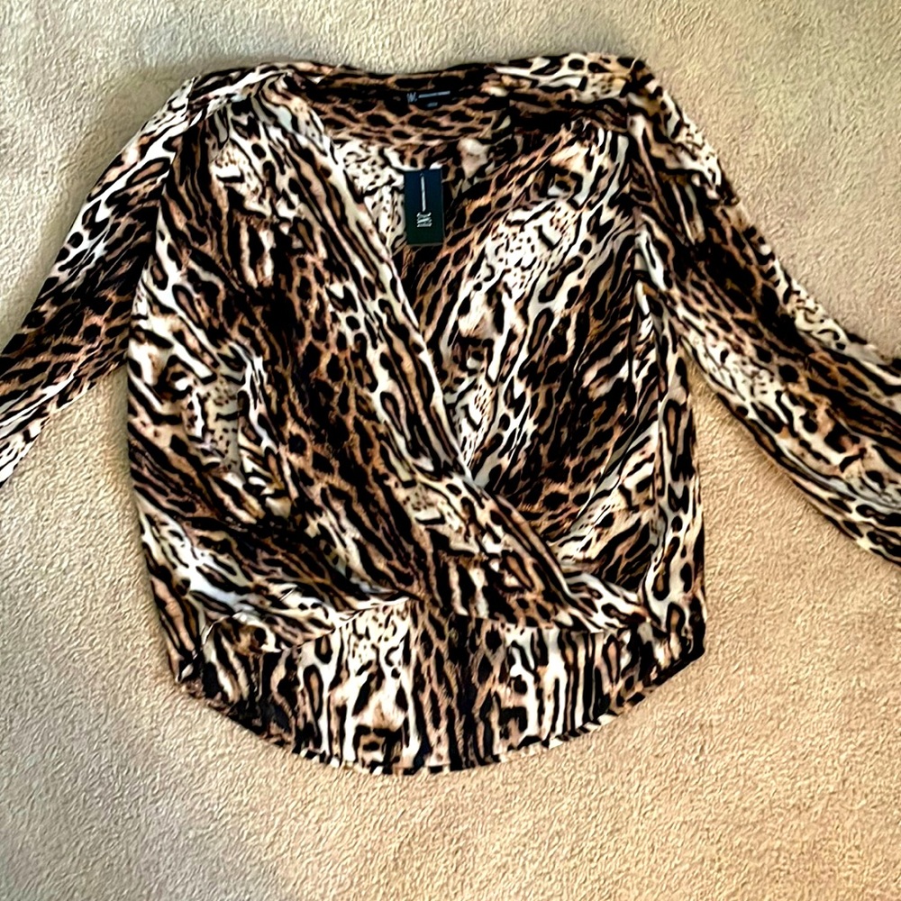 INC Women’s Leopard Shirt